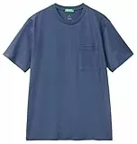 United Colors of Benetton T-Shirt 3bl0u10a8 Camiseta, Turquesa, XL para Hombre