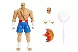 Jada Toys Street Fighter - Figura de Sagat (19 cm), Coleccionable y de acción de Street Fighter 2: The Final Challengers con Cabeza, Manos y Accesorios alternativos, a Partir de 13 años