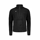 Izas - Forro Polar para Hombre - Chaqueta Polar con Cuello Alto y Cremallera - Forro Polar de Invierno Ligero y de Secado Rápido - Ideal para Actividades al Aire Libre - Sutton Negro - XL