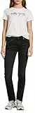 Pepe Jeans Slim Jeans MW Pl204589, Negro (Denim-xh5), 26W / 32L para Mujer