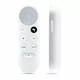 Mando a distancia por voz Bluetooth para Google Chromecast TV 4K Snow G9N9N, compatible con Google TV, Netflix, películas de YouTube, mando a distancia de streamer 4K HDR