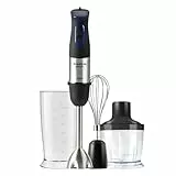 Taurus Amazing – Batidora AHBA1000X | 1000W | 20 velocidades + Turbo | Cuchillas inox 4 filos | Diseño soft-touch | Antisalpicaduras | Set de accesorios completo