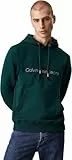 Calvin Klein Sudadera Hombre Hoodie Seasonal Monologo Regular con Capucha, Verde (Ponderosa Pine), XXS