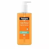 Neutrogena Limpiador diario antiespinillas (200 ml), cuidado facial aclarante para una piel limpia, gel limpiador facial sin aceites con ácido salicílico para el acné leve, también para piel sensible