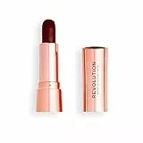 MAKEUP REVOLUTION Satin Kiss Lipstick Vampire Rich and Creamy Lipstick Formula with Velvet Finish