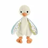 Fisher-Price Sensimals Ganso abracitos y tintineo Peluche sonajero, juguete sensorial de apego para bebé recién nacido (Mattel HRB16)