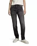 G-STAR Jeans Strace Straight Vaqueros, Negro (Worn In Black Moon D23951-d431-g108), 24W / 28L Mujer
