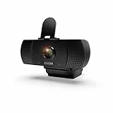 KROM KAM Cámara Web Diseñada para Gaming - Webcam 1080p, 30fps, microfono Incorporado, tripode Incluido, USB, Negro
