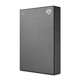Seagate One Touch 5TB, con protteción de contraseña, disco duro externo portátil, PC, portátil y Mac, USB 3.0, Space Gray, incl. Rescue Services (STKZ5000404)