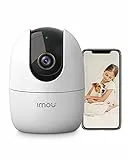 Imou 2.5K Cámara de Vigilancia WiFi Interior, Cámara IP WiFi 360°, Cámara Domo PTZ, Sirena de Seguridad, Detección de Sonidos Extraños, Modo de Privacidad, Rastreo Inteligente