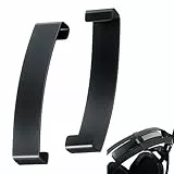 Enhon Paquete de 2 Abrazaderas de Soporte de Auriculares de Aluminio, Compatibles con Astro A50 Gen 4 y Mod Kit, Clip de Diadema Duradero para Mayor Estabilidad y Comodidad (Negro)