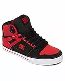 DC Shoes Pure, Zapatillas Hombre, Fiery Red/White/Black, 38 EU