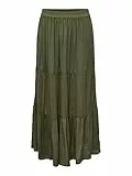 ONLY Onlmikka Life Long Skirt Wvn Noos Falda, Verde, L para Mujer