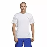 adidas Hombre Train Essentials Training Tee, White / Black, XL