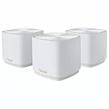 ZenWifi XD4 Plus 3 Pack - Sistema AX1800 WiFi 6 Mesh para Toda la Casa, Cobertura hasta 446 m2 o más de 5 habitaciones, Configuración Fácil, Seguridad de Red, Controles Parentales, Blanco