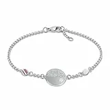 Tommy Hilfiger Jewelry Pulsera para Mujer en Acero Inoxidable con un Charm - 2780460