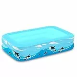 Piscina Hinchable Infantil Summer,120x70cm Piscina Hinchable de Bebés,Piscina Inflable Infantil,Piscina de Agua para Niños,Piscina Inflable Niños,Redonda Piscina para Jardín Interior al Aire Libre