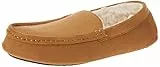 Amazon Essentials Zapatillas Tipo Mocasín Hombre, Camel Micro Gamuza, 43 EU