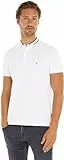 Tommy Hilfiger Polo de Manga Corta para Hombre Regular Fit, Blanco (White), L