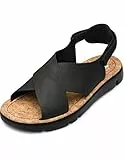 Camper Oruga K200157, Sandalias de Punta Descubierta Mujer, Black 022, 40 EU