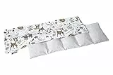 Medi Partners Almohadilla térmica hueso de cereza 60x20cm 800g 100% Algodón 5 cámaras Grande Terapias de frío Funda Extraíble (Ciervo)