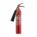 Smartwares FEX-15621 - Extintor de CO2, Capacidad de 2 kg, Clase de Fuego B, Incluye Material de Montaje en Pared, Certificado BSI