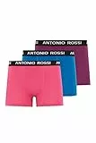 Antonio Rossi (Paquete de 3/6) Boxers Ajustados para Hombre | Calzoncillos Tipo Bóxer Con Cintura Elástica | Suaves y Transpirables para Uso Diario