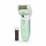 Silk'n Micro Pedi Wet & Dry, Eliminador de callosidades, Funciona con pilas, Dos rodillos incluidos: medio y grueso, Verde/Blanco, MPW1PE1001