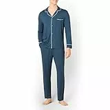 Amazon Essentials x Sofia Grainge Conjunto de Pijama Hombre, Azul Marino Oscuro, XL