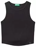 United Colors of Benetton Camiseta de Tirantes 31h3ch01f, Negro, 150 cm para Niñas