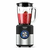 Taurus Amazing – Batidora de vaso JB1600XC | 1600W | Jarra cristal 1,75L | 5 Velocidades+Turbo | Cuchillas Inox 6 filos | Pica hielo | LED | Apto Lavavajillas