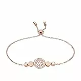 Fossil Pulsera Para Mujer Mop, Longitud Interior Mín.: 165mm Rose Gold Stainless Steel Bracelet, JF02905791