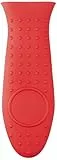 Amazon Basics Rectangular Agarradera para Mangos de Utensilios de Cocina, Color Rojo
