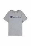 Champion Legacy Boy - Big Logo T-Shirt, Camiseta Niños, Grey (EM006),