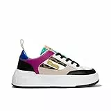 D.Franklin Zapatillas Casual de Mujer con Plataforma Court Multi Leo - Zapatillas de Vestir para Mujer - Moda Casual - Talla (37) - Modelo Court