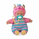 Nenuco Monster Friends Pink, Mini Muñecos Bebé Monstruitos de 15 cm, Cuerpo Blandito y Vestido con un Diseño de Color Rosa Pastel, Chupete Personalizado, Colecciona los Modelos, Famosa (NFNB1100)