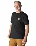 Carhartt Relaxed Fit Heavyweight Short-sleeve K87 Pocket T-shirt, Camiseta Work Utility, Hombre, Negro, XL