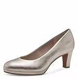 MARCO TOZZI Zapatos de tacón para Mujer, Plantilla Feel Me, Forro Interior Suave, Vegano, 2-22451-42, Bomba, metálico, 40 EU