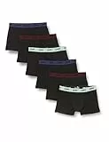 Dim Pack de Bóxers Mix And Colors Confort X6, Bóxer Hombre, Noir Ceinture Vert/Bleu/Rouge, L