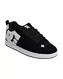 DC Shoes Court Graffik - Zapatos de Piel Para Hombre Zapatillas para Hombre, Negro Y Blanco 001, 44.5 EU