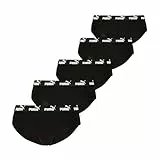 PUMA Basic Carta, Negro, M (Pack de 5) Hombres