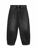 VERO MODA Vmbillie HR Barrel ANK JS Li141 Ga Noos, Black Denim, 27W / 32L Mujeres