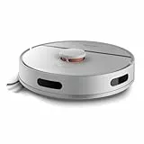 Philips HomeRun 3000 Robot Aspirador y Limpiador de Suelos, Succión Ultrapotente (4000 Pa), Navegación Láser, 200 Minutos de Autonomía, Robot Aspirador, App, Blanco (XU3000/02)