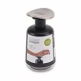 Joseph Joseph Presto Dispensador de Jabón Higiénico para Baño y Cocina, Rellenable, Gris/Acero Inoxidable