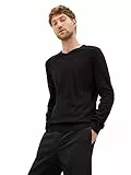 TOM TAILOR 202212 Strickpullover V-Ausschnitt Jersey básico para Hombre, Negro (29999 - Black), L