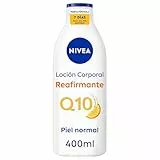 NIVEA Q10 Loción Corporal Reafirmante (1 x 400 ml), crema hidratante corporal 72h para piel normal, crema reafirmante corporal con Collagen Boost Complex, Vitamina C y Q10 puro