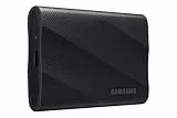 Samsung Portable SSD T9, 1 TB, Disco Duro Externo, Lectura y escritura 2.000 MB/s, USB 3.2 Gen.2x2, Para Profesionales y Creativos, Compatible con PC, Mac, Android y Cámaras 12K, Negro (MU-PG1T0B/EU)