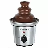 Orbegozo FCH 4000, Fuente de chocolate, cuerpo de acero inoxidable, 3 pisos, base antideslizante, 32 W, función mantenimiento calor,base antideslizante