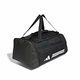 adidas Unisex Adulto Essentials 3-Stripes Duffel Bag, Black/White, S