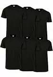 Urban Classics Basic Tee 6-pack, Camiseta para Hombre, Negro (Blk/Blk/Blk/Blk/Blk/Blk), L